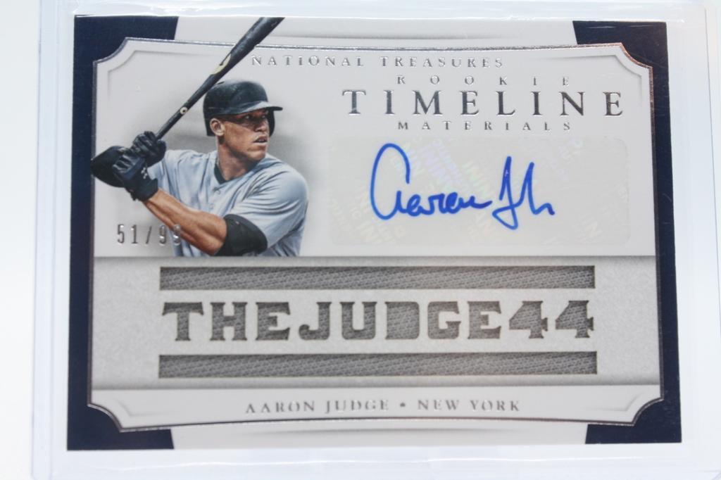 2017 National Treasures, Aaron Judge #TRMS-AJ, 51/99, (1 of 2)
