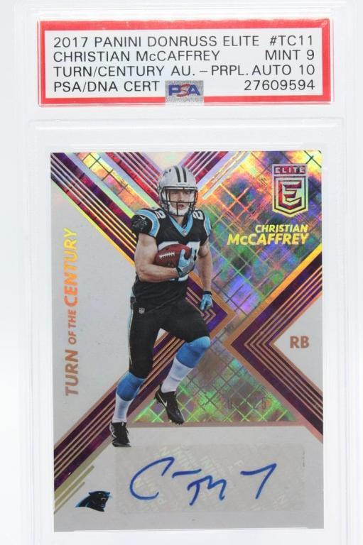 2017 Donruss Elite,Christian McCaffrey, PSA 9, (A) (1 of 2)