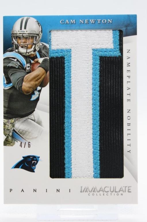 2015 Panini Immaculate, Cam Newton #NN-CN, 4/6, (P) (1 of 2)