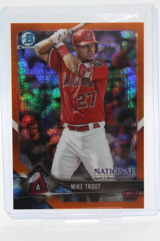 2018 Bowman Chrome, Mike Trout #BNR-MT, 20/25 (1 of 2)
