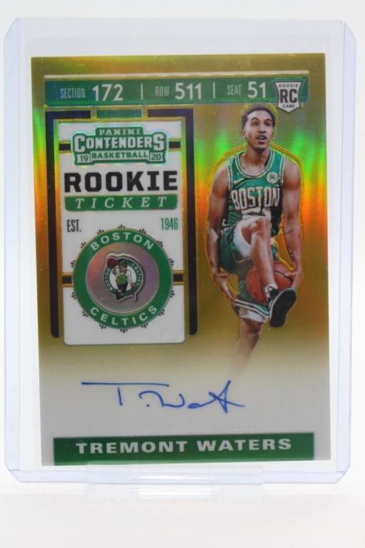 2019 Panini Contenders, Tremont Waters #145, 4/10, (RA): 2019 Panini Contenders, Tremont Waters, Card #145, 4/10; Rookie Autograph