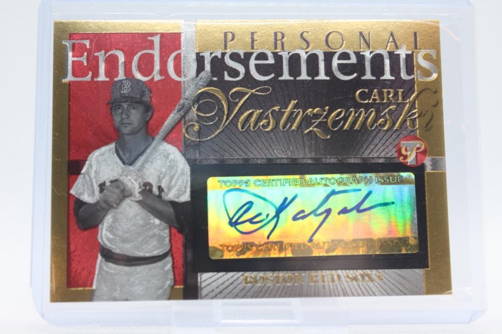 2005 Topps, Carl Yastrzemski #PEA-CY (Gold), 15/25, (A) (1 of 2)