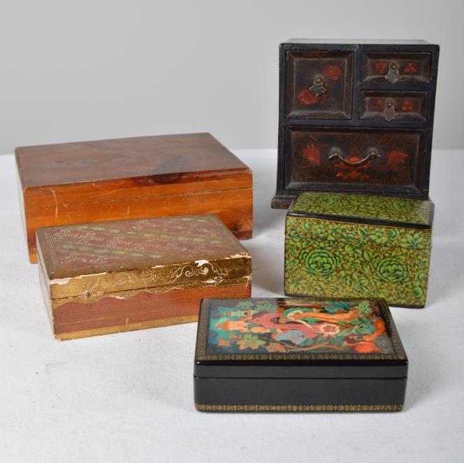A Collection of Five Decorative Boxes (1 of 10)