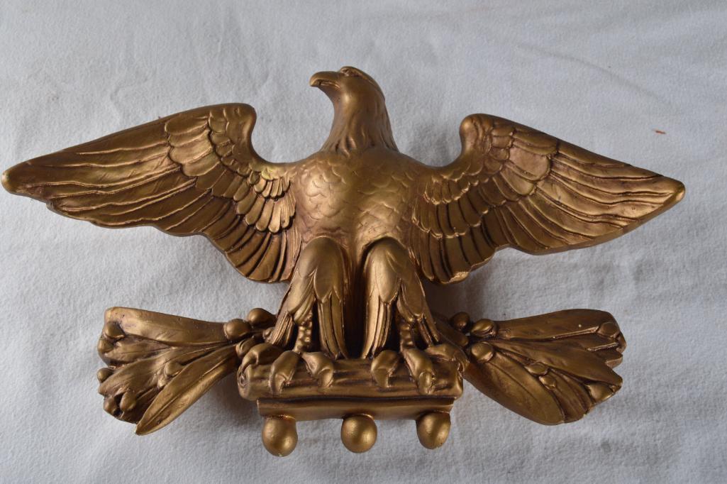 Chalkware Eagle Wall Plaque (1 of 4)