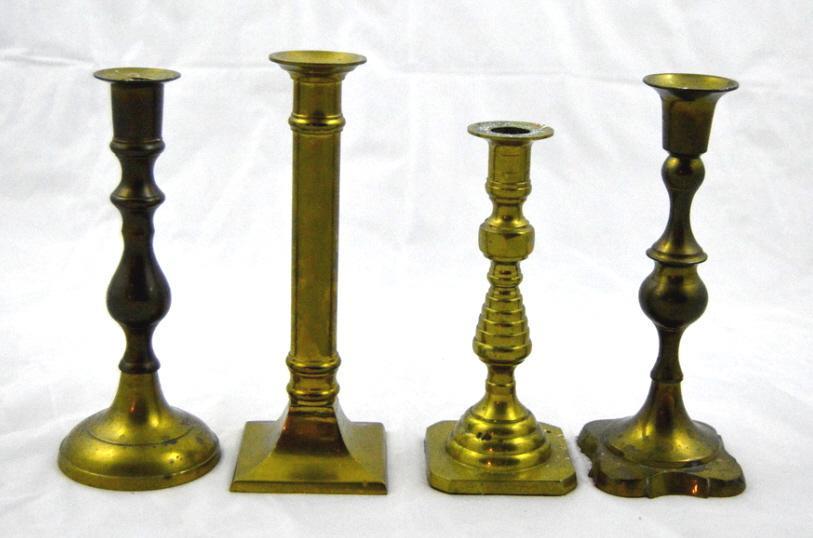 Four Brass Candlesticks (1 of 9)