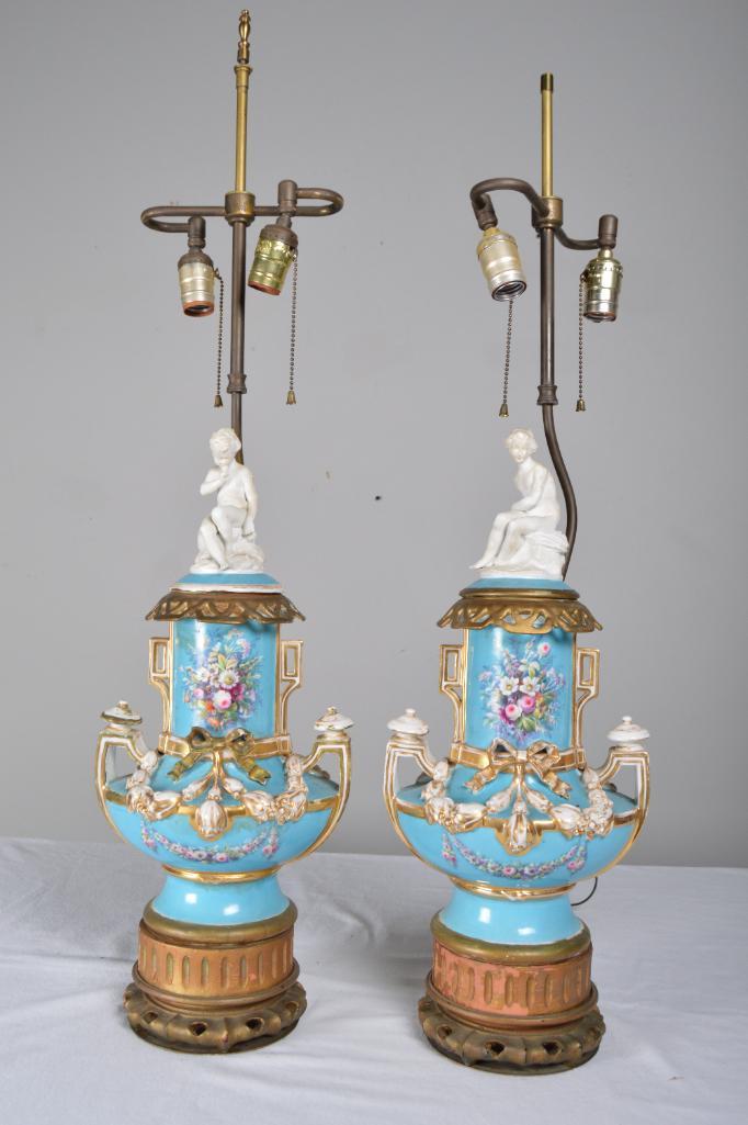 Pair of Porcelain Lamps (1 of 10)