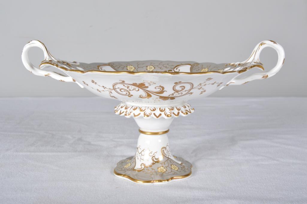 Porcelain Footed Compote dish (1 of 8)
