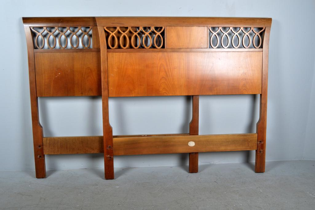 Near Pair of Baker Twin Bed Headboards (1 of 5)