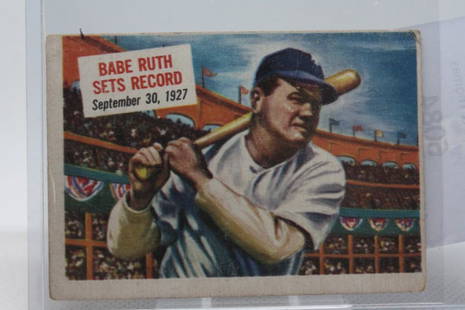 1954 Topps Scoops Set, Babe Ruth #42: 1954 Topps Scoops Set, Babe Ruth, Card #42