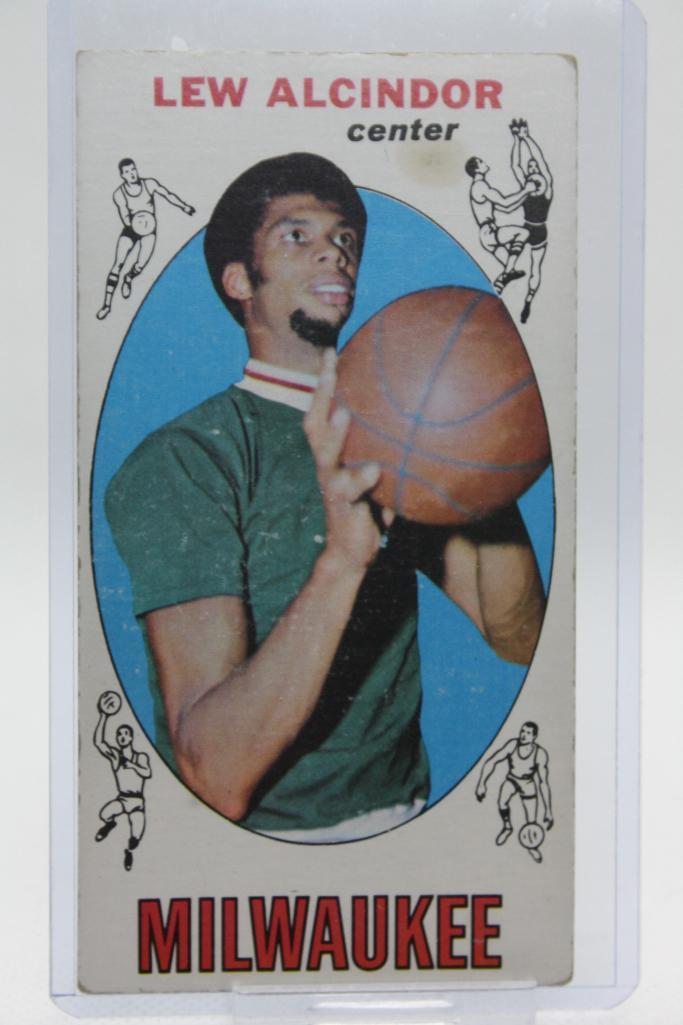 1969 Topps , Lew Alcindor #25, (R): 1969 Topps , Lew Alcindor, Card #25; Rookie