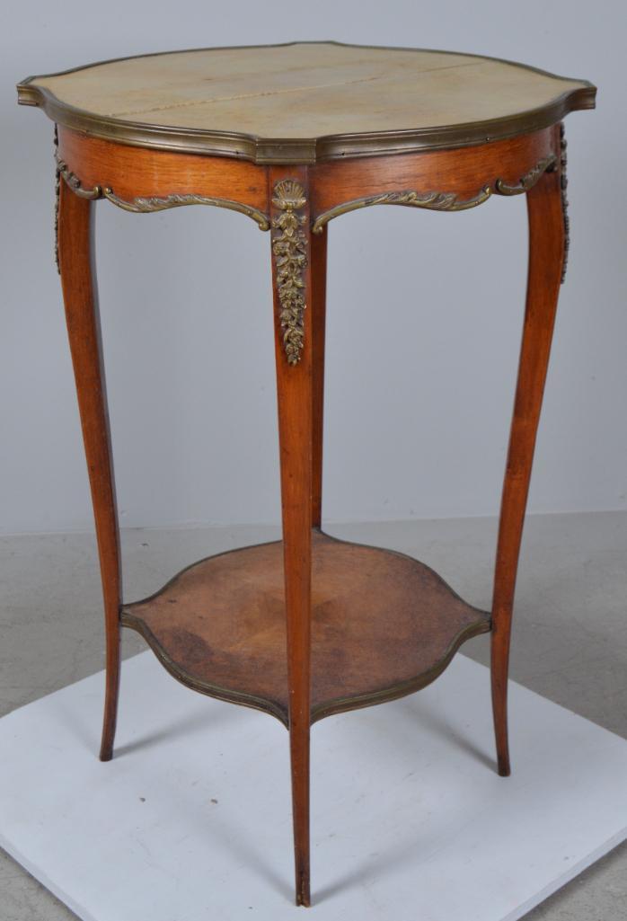 Louis XV Style Marble Top Side Table (1 of 7)