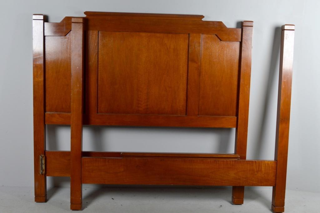 Modern Cherry Bed Stead by Bittners (1 of 5)