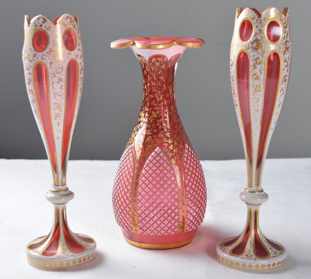 Three Bohemian Vases (1 of 6)