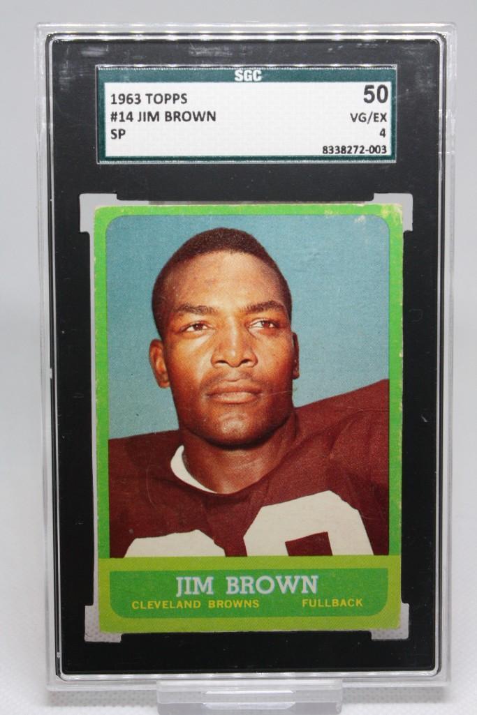 1963 Topps , Jim Brown #14, SGC 4 (1 of 2)
