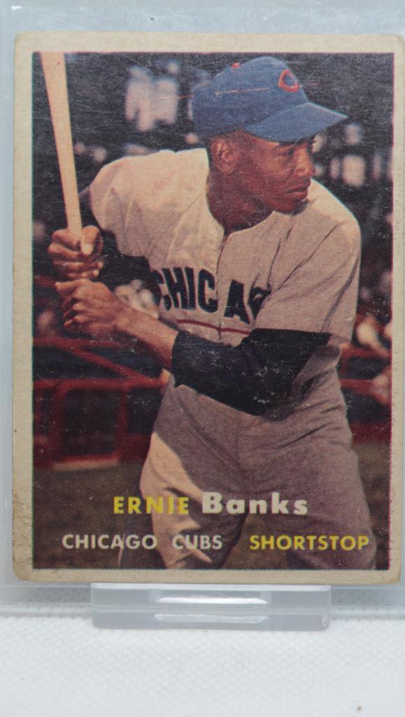 1957 Topps , Ernie Banks #55 (1 of 2)