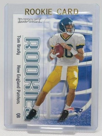 2000 Fleer Skybox Impact - Rookies, Tom Brady #27, (R) (1 of 2)