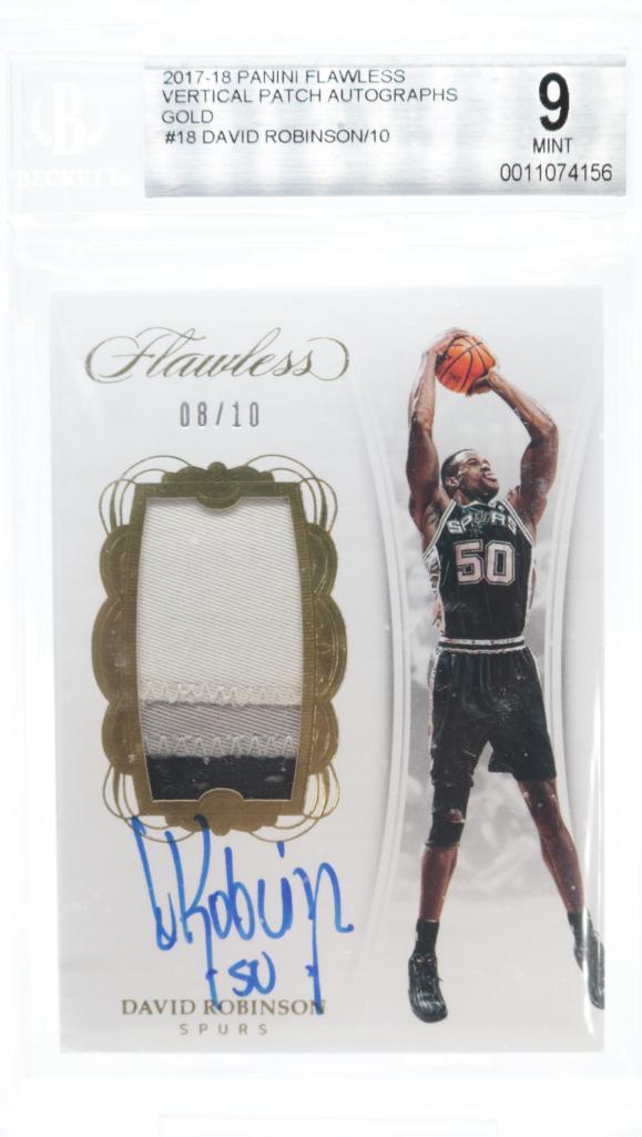2017-18 Panini Flawless, David Robinson #VP-DR, (PA), BGS 9 (1 of 2)