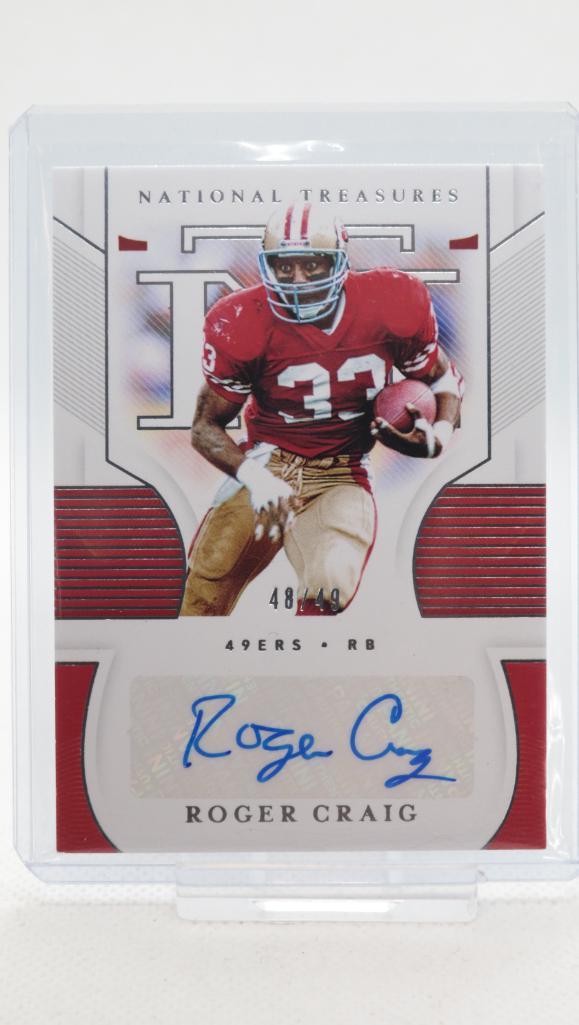 2020 Panini National Treasures, Roger Craig #S-RC, (A) (1 of 2)