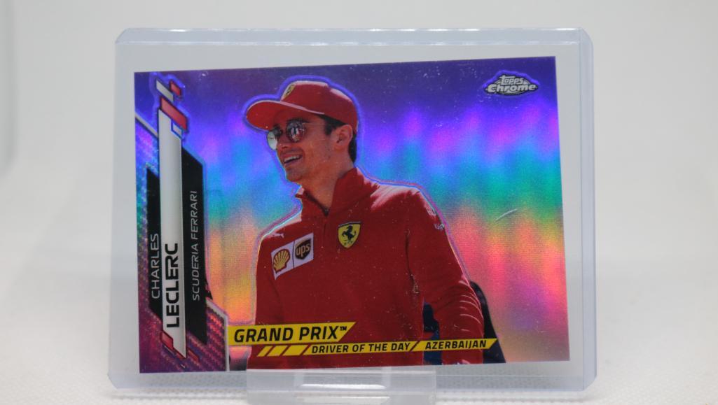 2020 Topps Chrome - F1 - Purple, Charles LeClerc #157: 2020 Topps Chrome - F1 - Purple, Charles LeClerc, Card #157, 207/399