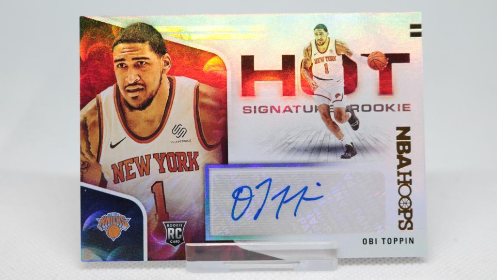 2020-21 Panini Hoops, Obi Toppin #HR-OBI, (RA) (1 of 2)