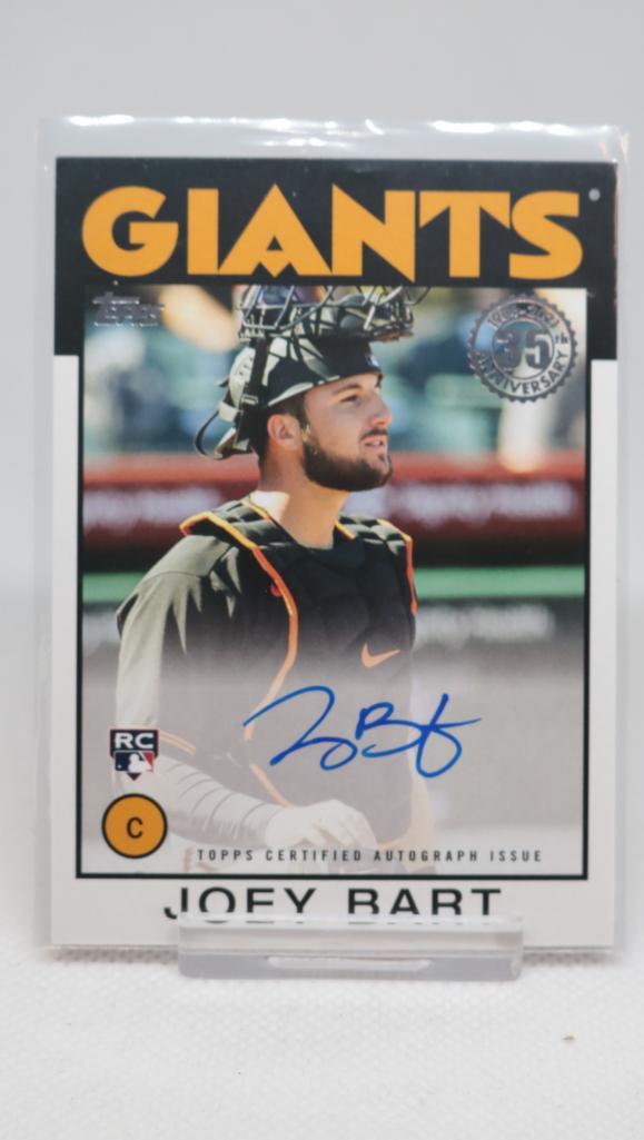 2021 Topps Autograph, Joey Bart #86A-JB, (RA) (1 of 2)