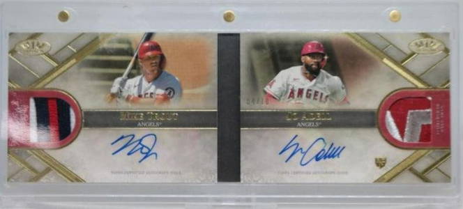 2021 Topps Tier One Dual Autograph, Trout/Adell #DAR-TA