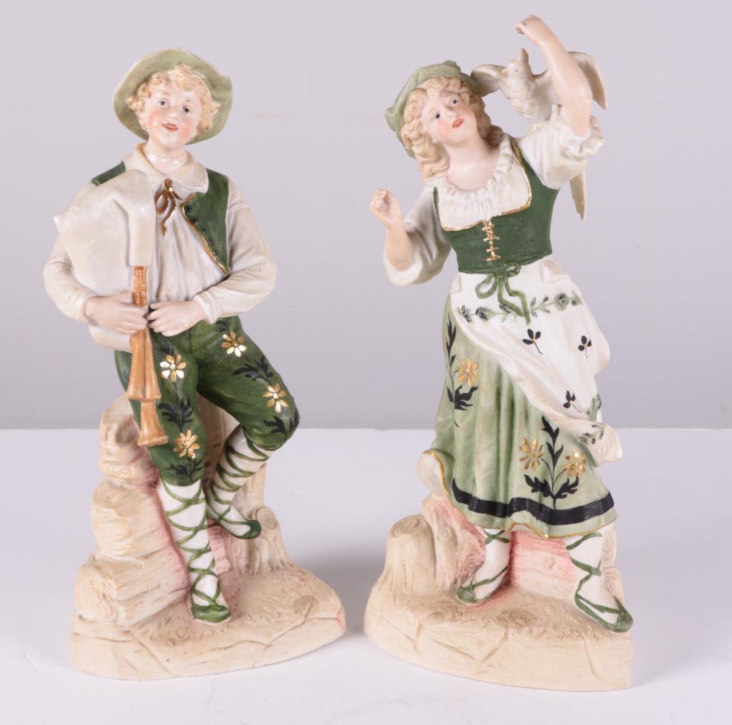 Pair of Gebruder Heubach Porcelain Figures (1 of 14)