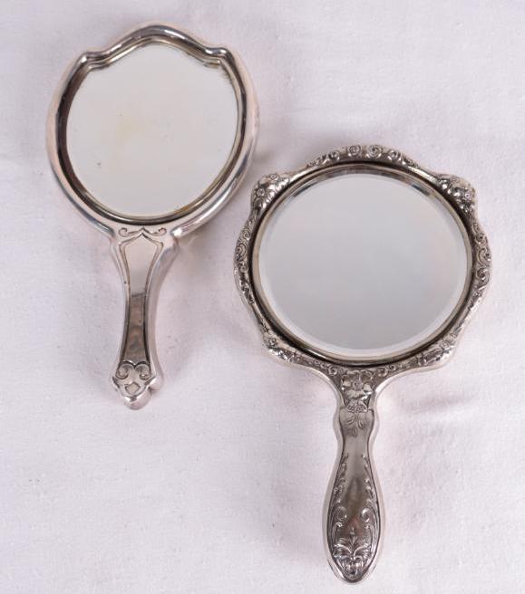 Pair of Sterling Ladie's Hand Mirrors (1 of 8)