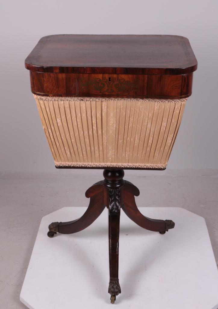 Regency Rosewood Sewing Table (1 of 15)