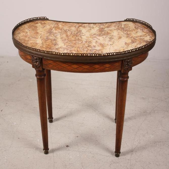 Louis XVI Style Kidney Side Table (1 of 9)