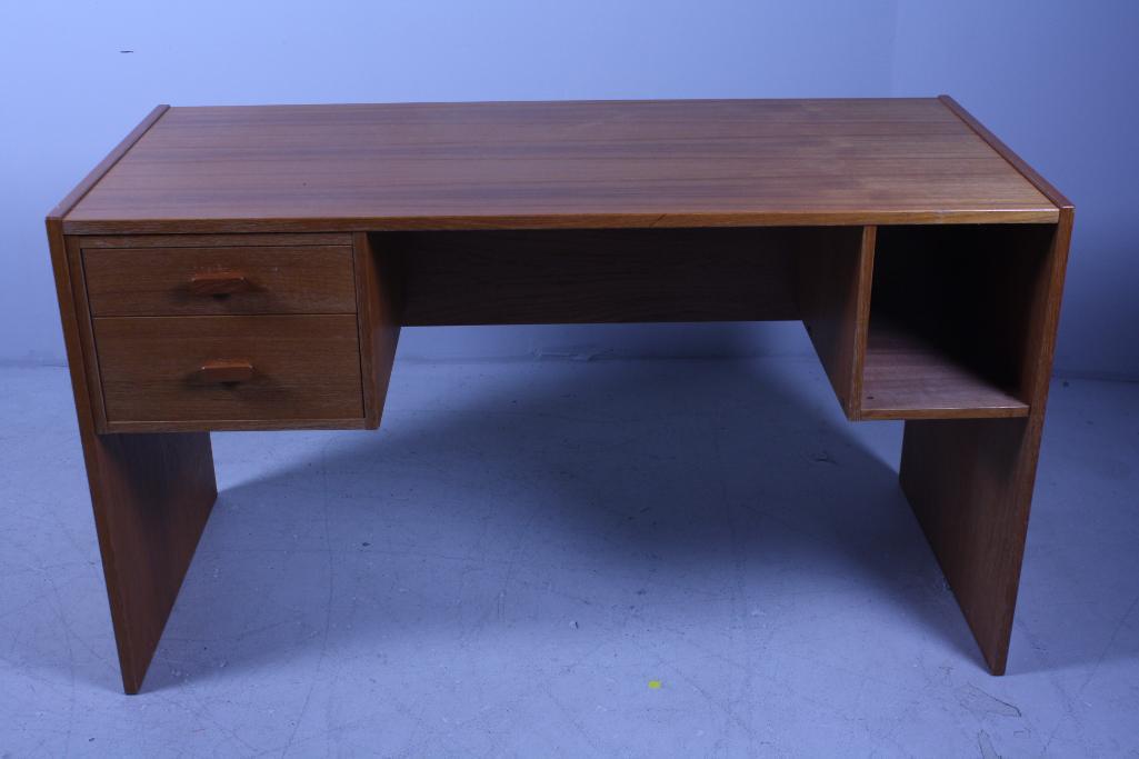 Modern Teak Office Desk (1 of 5)