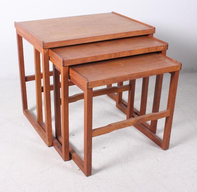 Set of Walnut Nesting Tables (1 of 5)