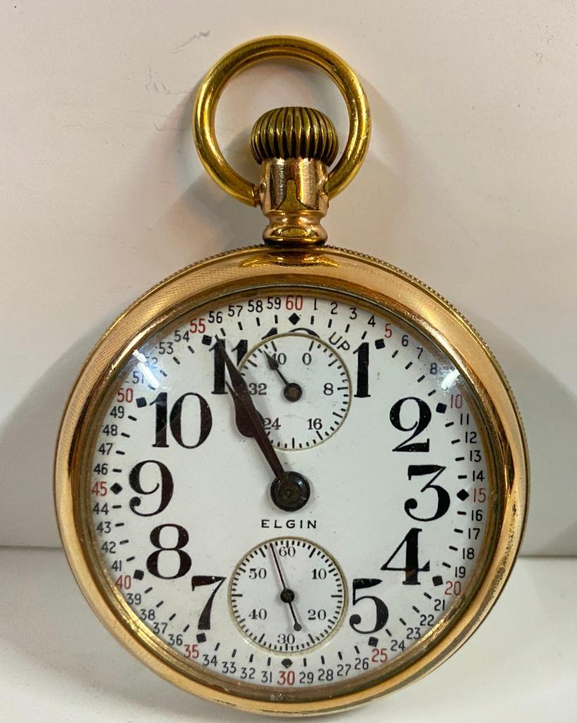 1914 Elgin 19 Jewel Railroad Pocket Watch (1 of 5)