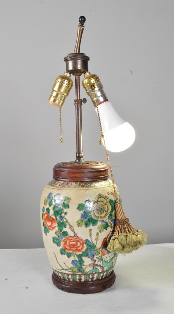 Chinese Ginger Jar Lamp (1 of 4)