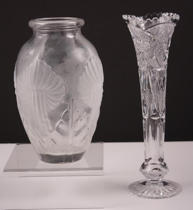 Two Cut Glass Vases (1 of 6)