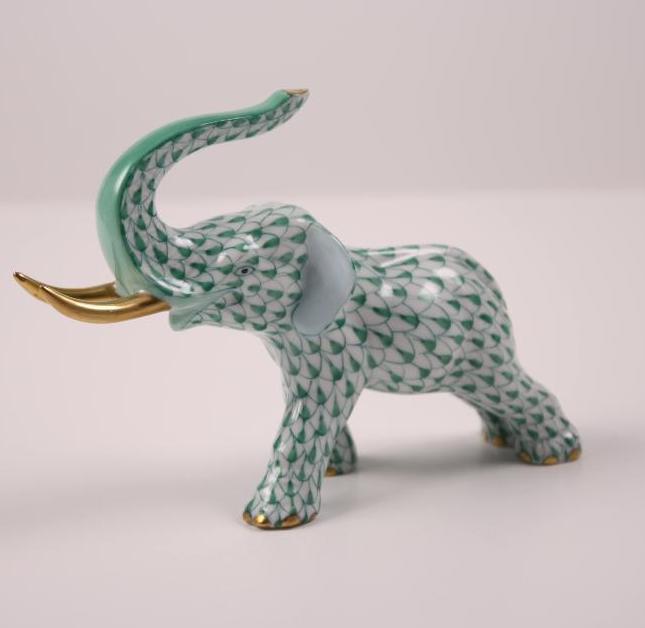 Herend Figurine - Charging Elephant (1 of 5)