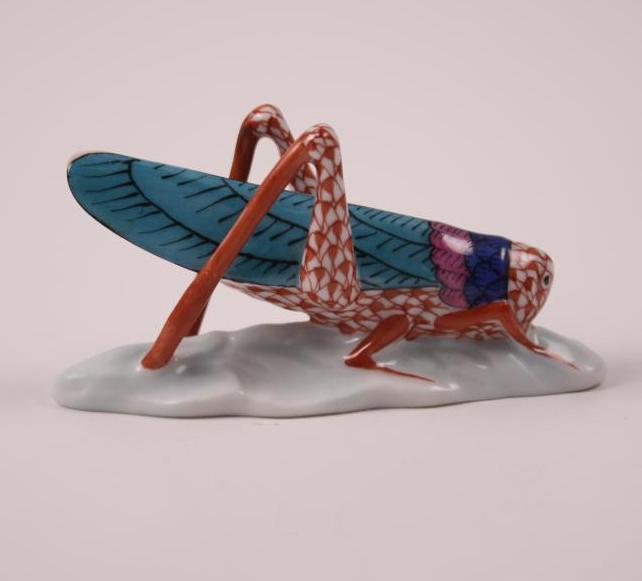 Herend Figurine - Grasshopper (1 of 3)