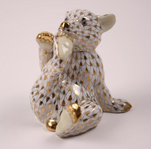Herend Guild Figurine - Bear Cub (1 of 5)