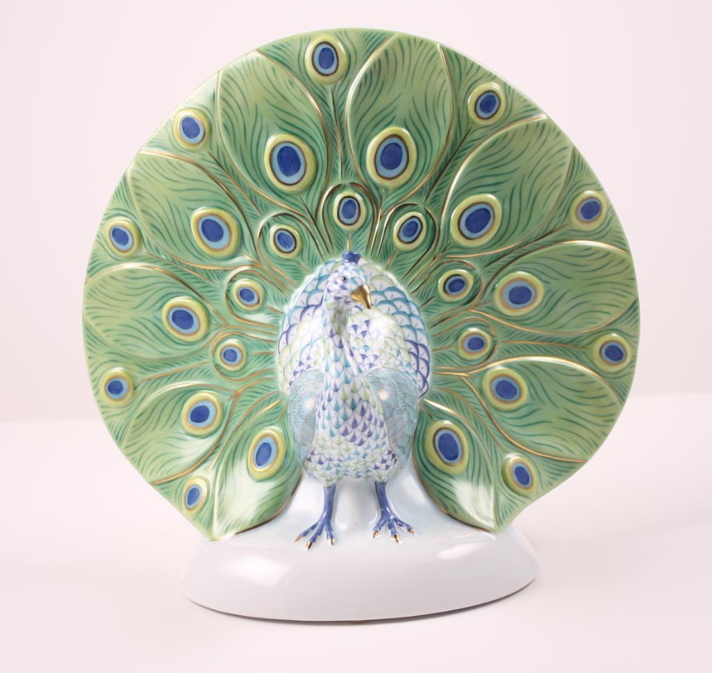 Herend Reserve Figurine - Peacock (1 of 6)
