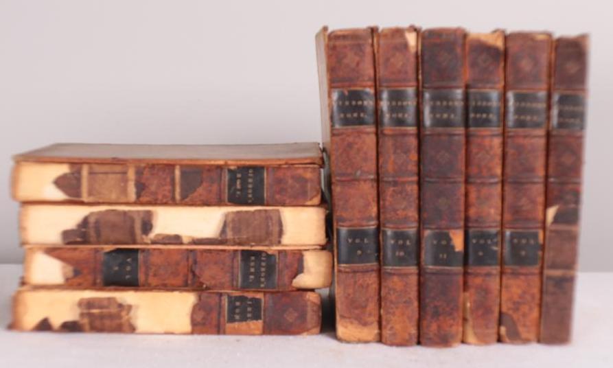 Collection of Gibbons Rome Leather Books: History of the Decline and Fall of the Roman Empire, Edward Gibbon Dimensions: x x in. NOTE: Bindings loose or unattached on some books. See pictures.