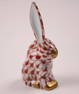 Herend Figurine - Miniature Rabbit One Ear Up