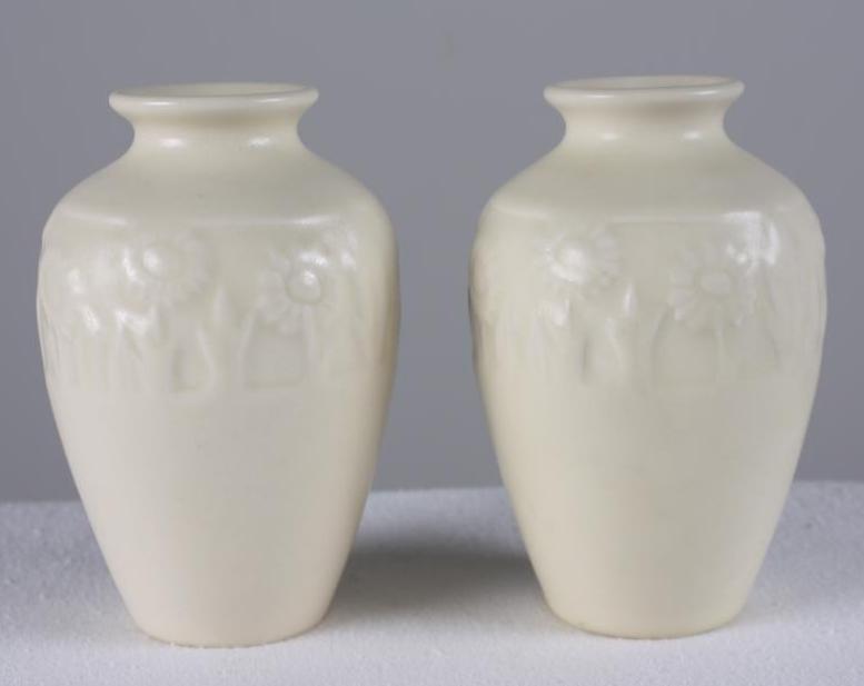 Pair of Rookwood Pottery Vases in Original Box (1 of 12)