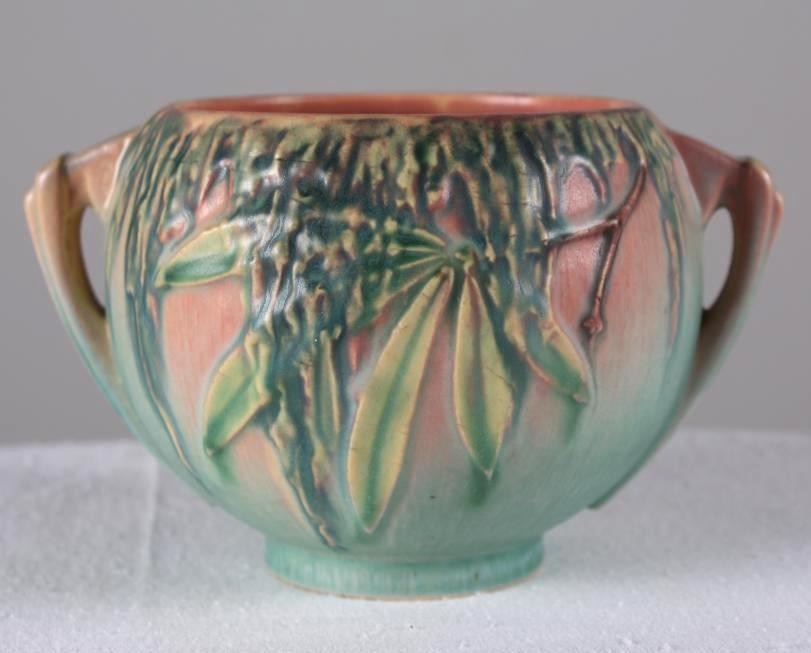 Roseville Pottery Moss Small Round Vase (1 of 5)