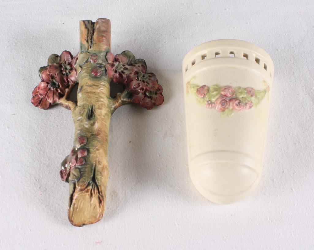 Two Weller Pottery Wallpockets (1 of 7)