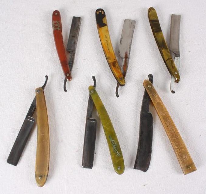 Six Assorted Straight Razors (1 of 3)