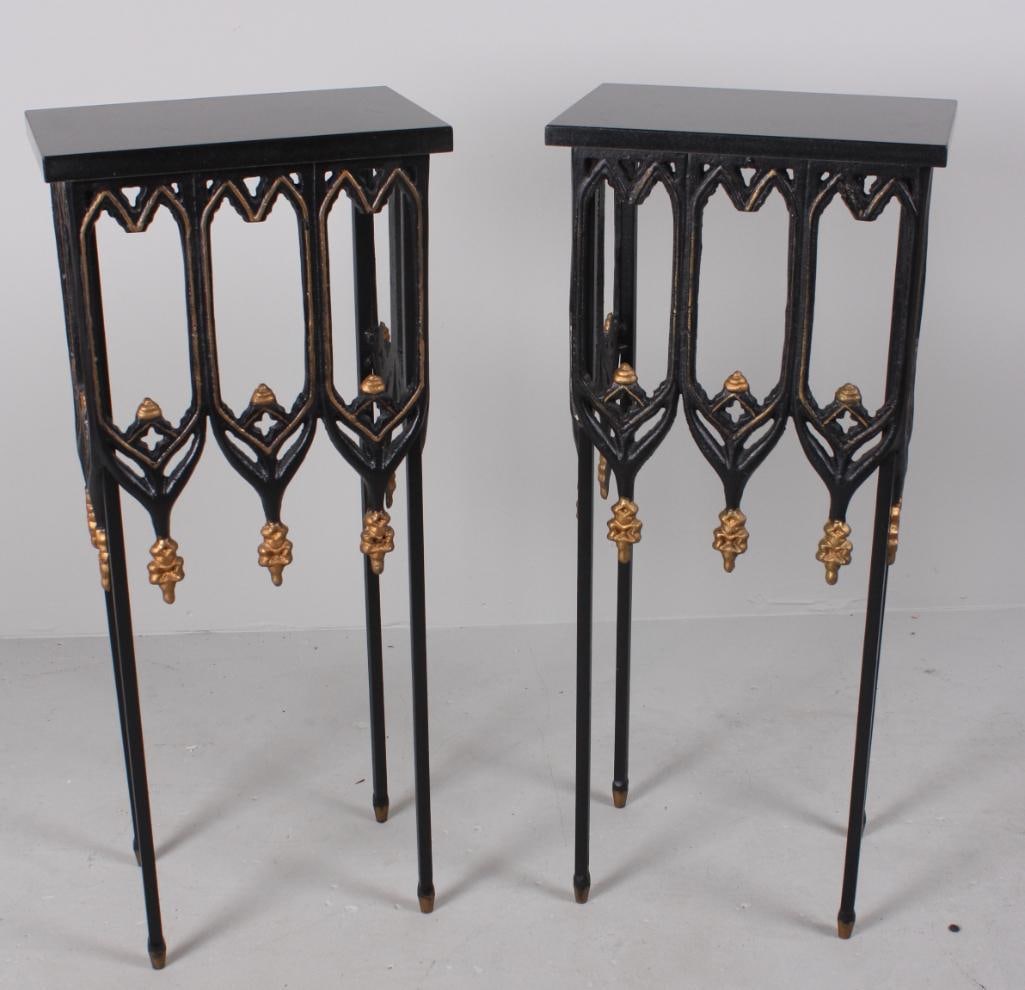 Pair of Gothic Revival Style Side Tables (1 of 6)