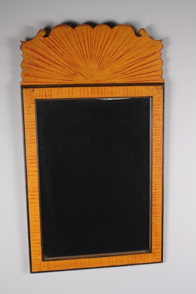 David T Smith Regency Style Tiger Maple Painted Mirror (1 of 7)