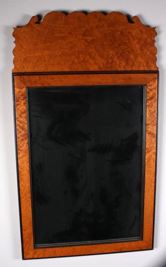 David T Smith Regency Style Birdseye Maple Mirror (1 of 6)