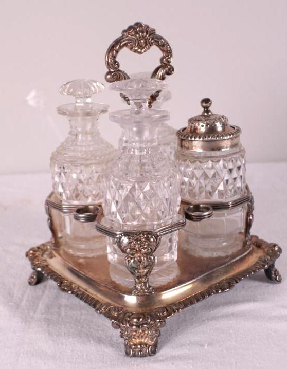 George III Silverplate Cruet Set (1 of 6)
