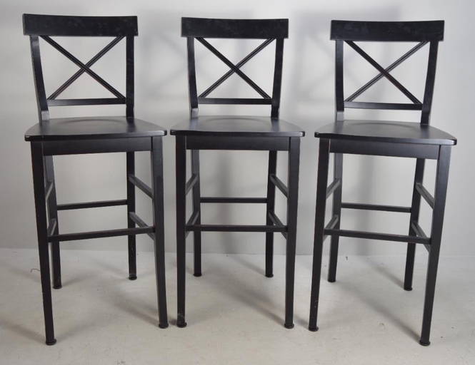 Three Regency Style Bar Stools